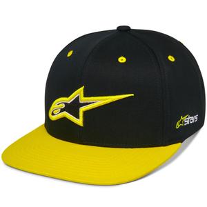 Gorra Alpinestars Thickness Snapback negra-amarilla fluorescente
