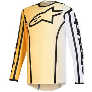 Camiseta de motocross Alpinestars Fluid Apex amarilla y negra