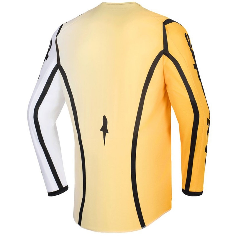 Camiseta de motocross Alpinestars Fluid Apex amarilla y negra