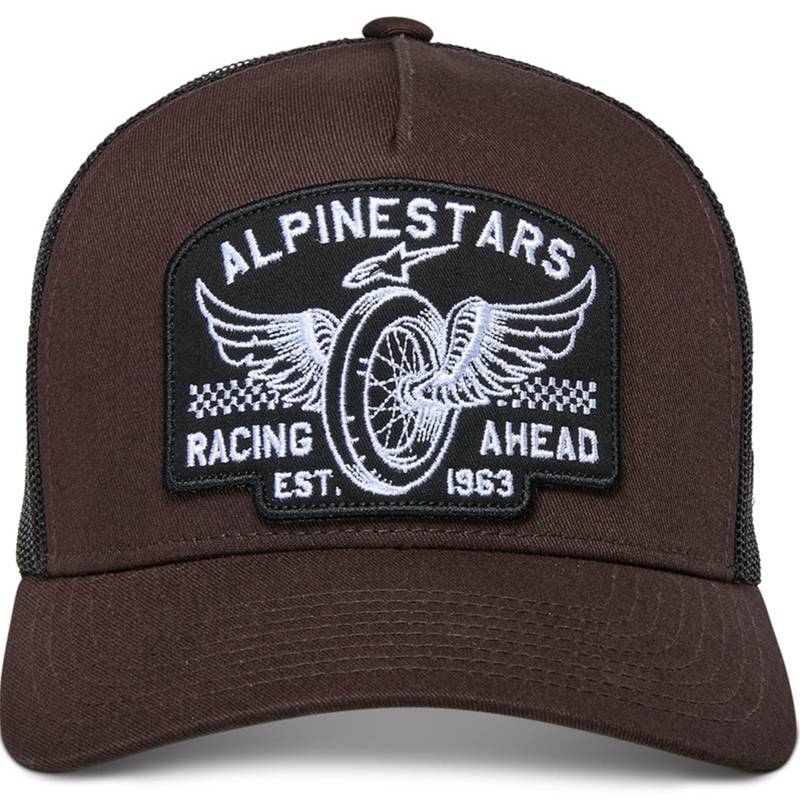 Gorra con parche Heritage de Alpinestars, color marrón y negro