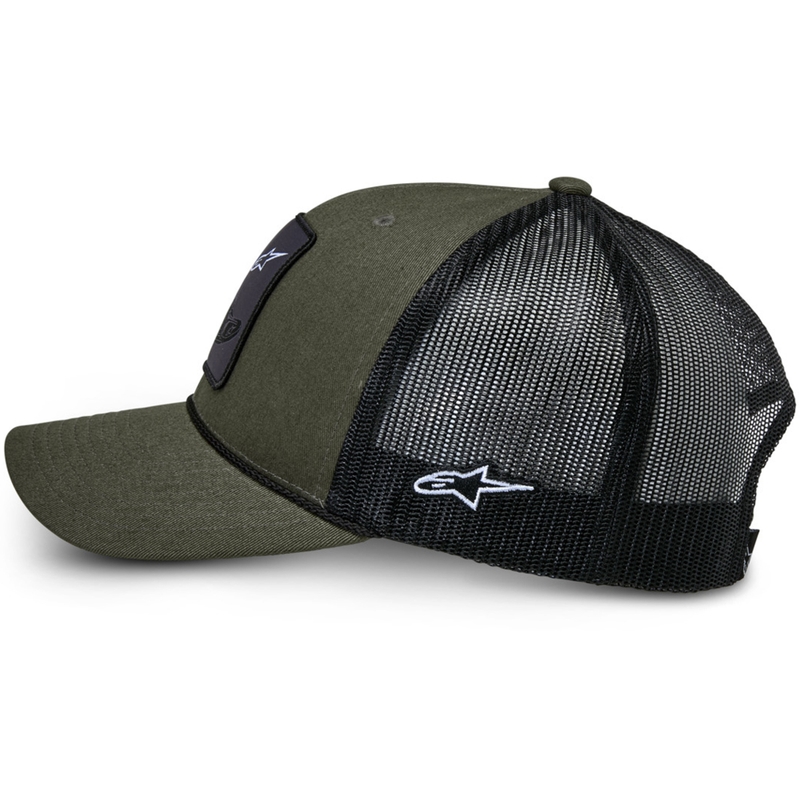 Gorra con bota Alpinestars verde-negra