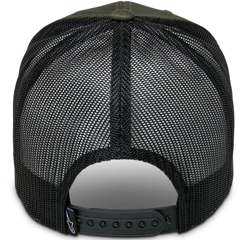 Gorra con bota Alpinestars verde-negra