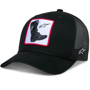 Gorra con bota Alpinestars negra-negra