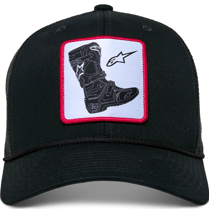 Gorra con bota Alpinestars negra-negra