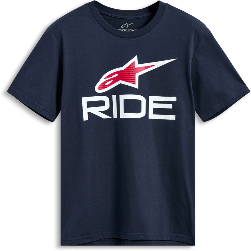 Camiseta Alpinestars Ride 4.0 CSF azul-blanca-roja