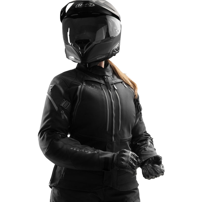 Chaqueta de moto para mujer Rebelhorn Hardy 3.0 negra