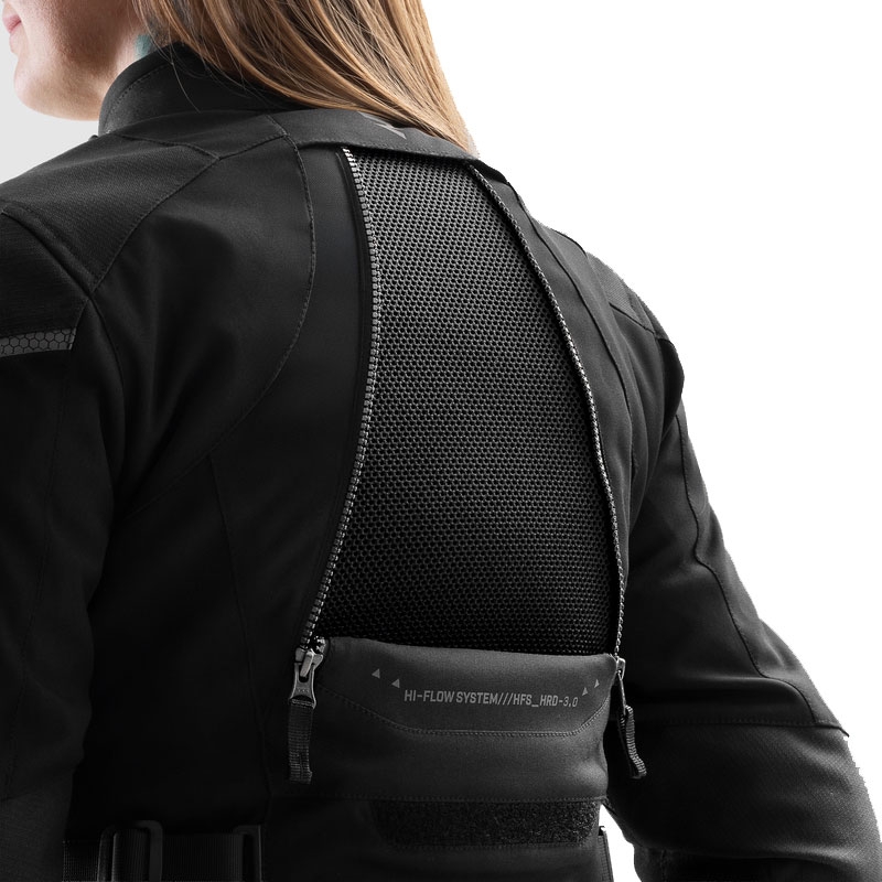 Chaqueta de moto para mujer Rebelhorn Hardy 3.0 negra