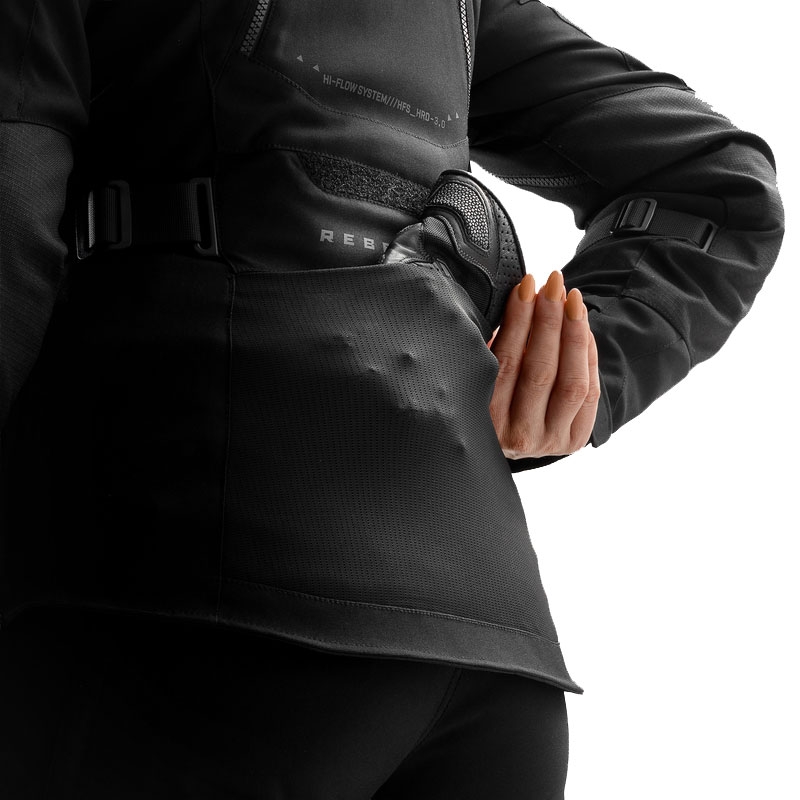 Chaqueta de moto para mujer Rebelhorn Hardy 3.0 negra