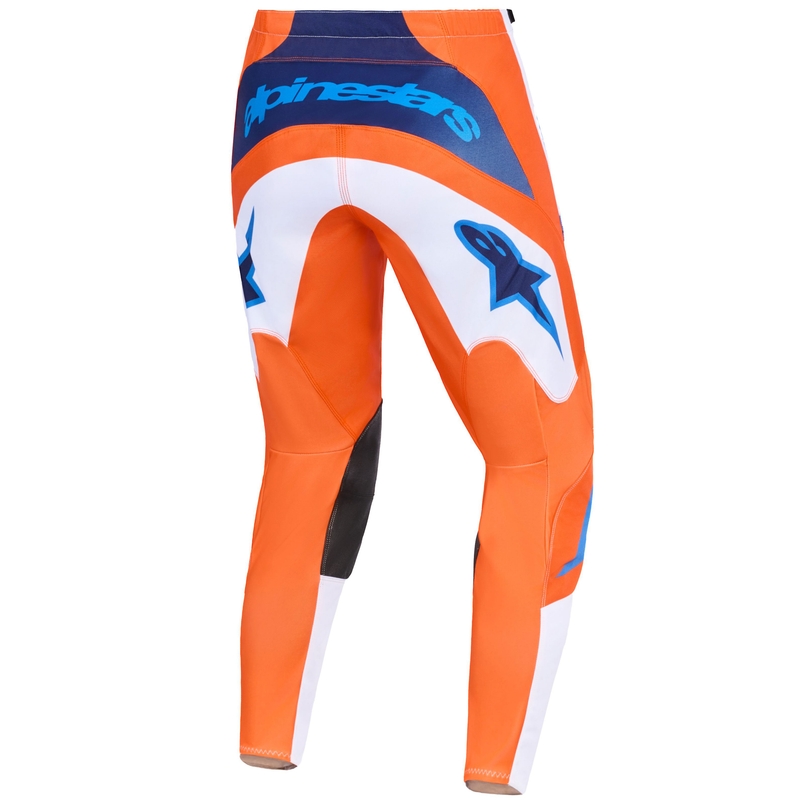Pantalones de motocross Alpinestars Fluid Grid naranja-azul-blanco