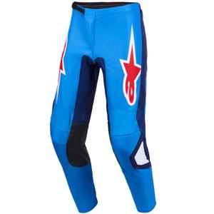 Pantalones de motocross Alpinestars Fluid Grid azul-rojo-blanco