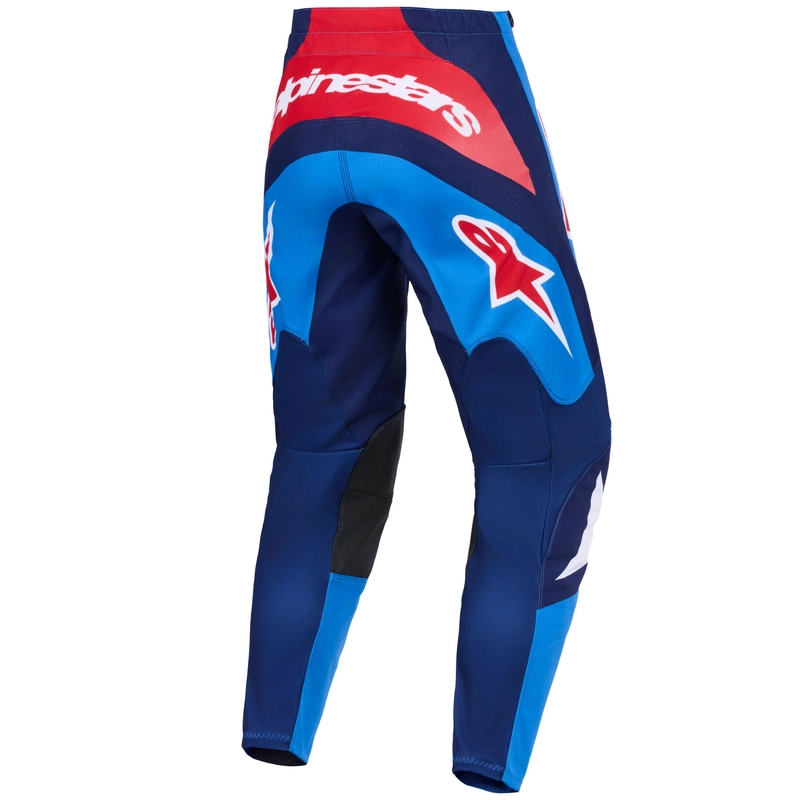 Pantalones de motocross Alpinestars Fluid Grid azul-rojo-blanco