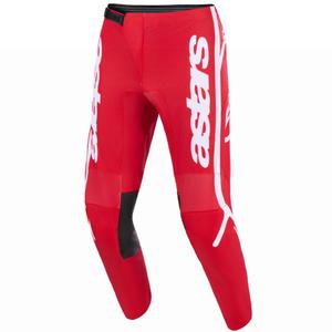 Pantalones de motocross Alpinestars Fluid Apex rojo-blanco