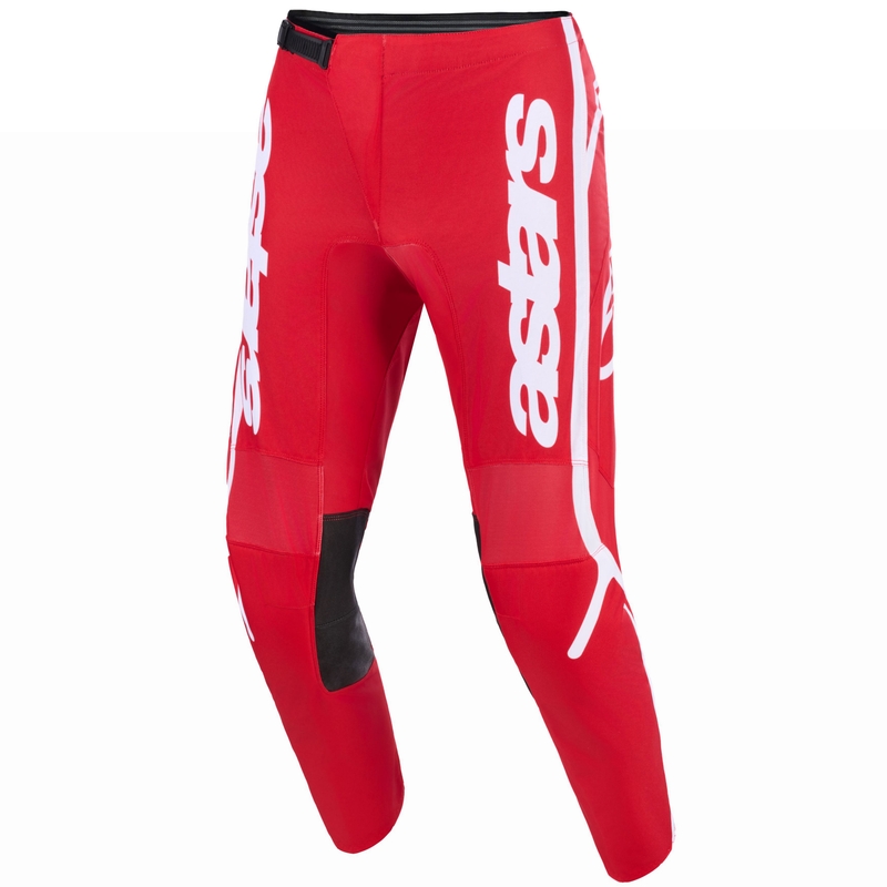 Pantalones de motocross Alpinestars Fluid Apex rojo-blanco