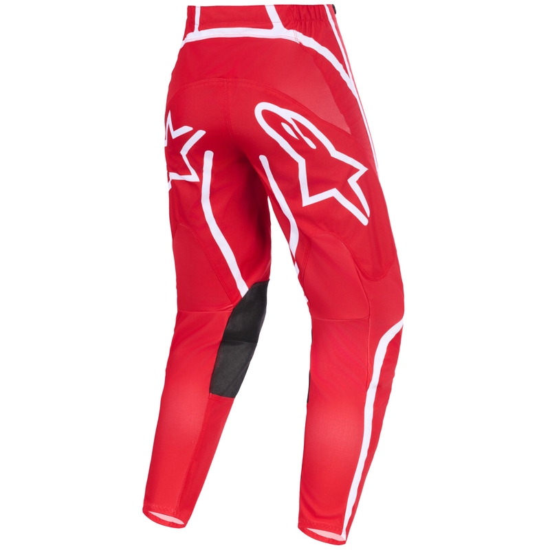 Pantalones de motocross Alpinestars Fluid Apex rojo-blanco