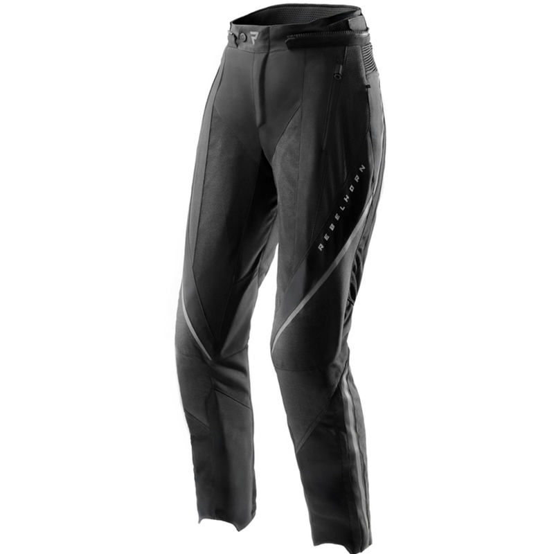 Pantalones de moto para mujer Rebelhorn Hiflow V negros