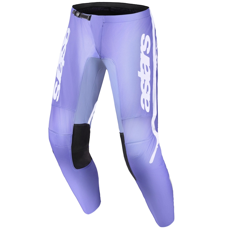 Pantalones de motocross Alpinestars Stella Fluid Apex para mujer, morado y blanco