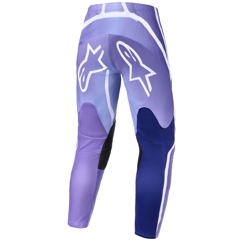 Pantalones de motocross Alpinestars Stella Fluid Apex para mujer, morado y blanco