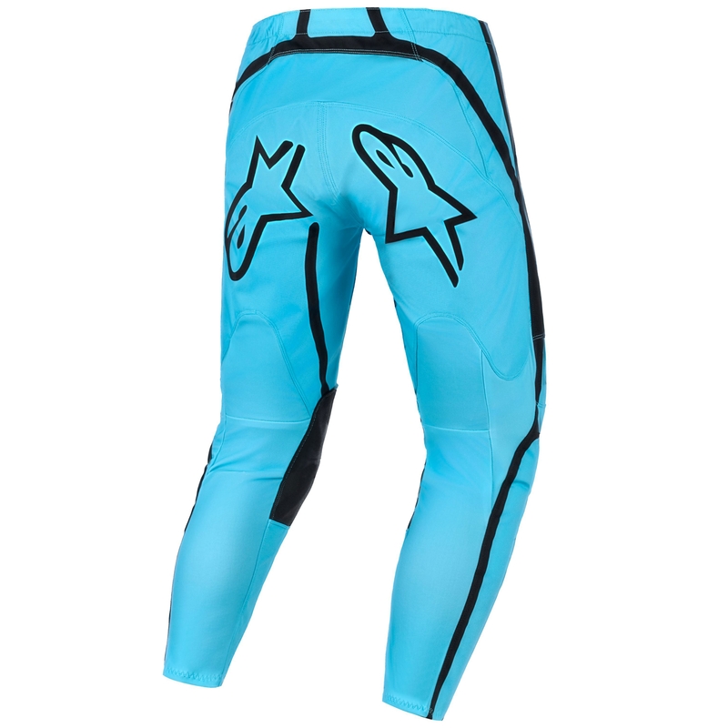 Pantalones de motocross Alpinestars Stella Fluid Apex para mujer, color turquesa y negro