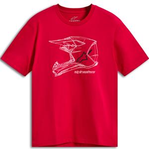 Camiseta Alpinestars MX Helmet CSF roja