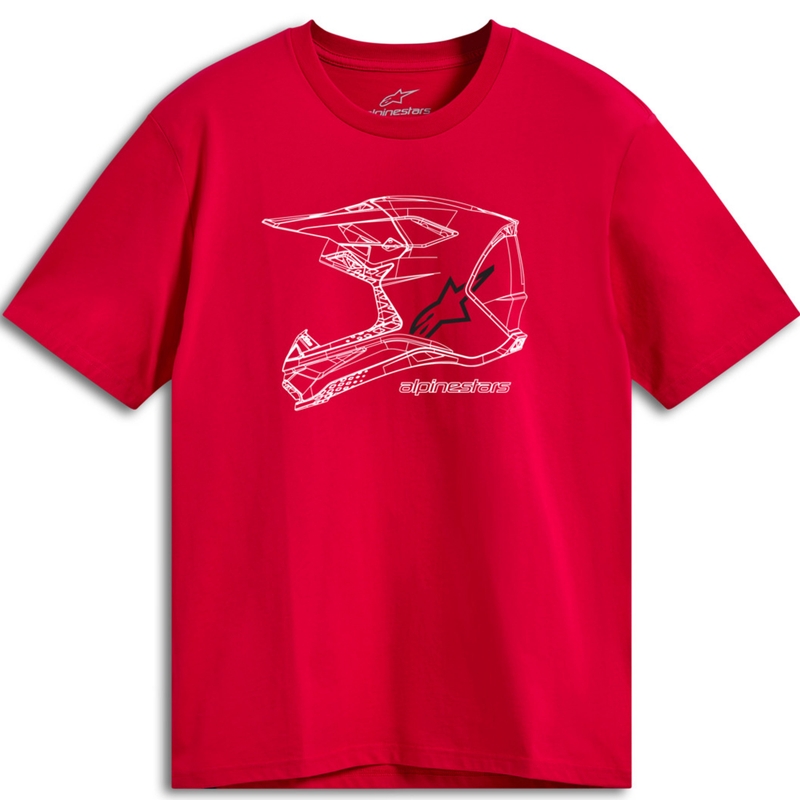 Camiseta Alpinestars MX Helmet CSF roja