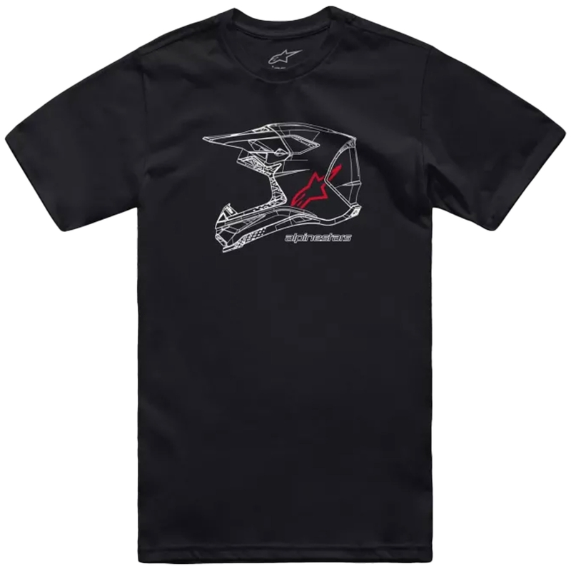 Camiseta Alpinestars MX Casco CSF negro