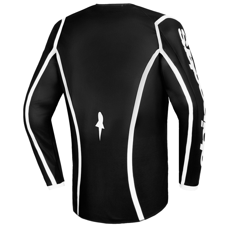 Camiseta de motocross infantil Alpinestars Fluid Apex negro-gris