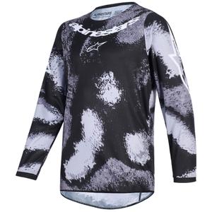 Camiseta de motocross Alpinestars Fluid Lahnd para niños - Gris camuflaje