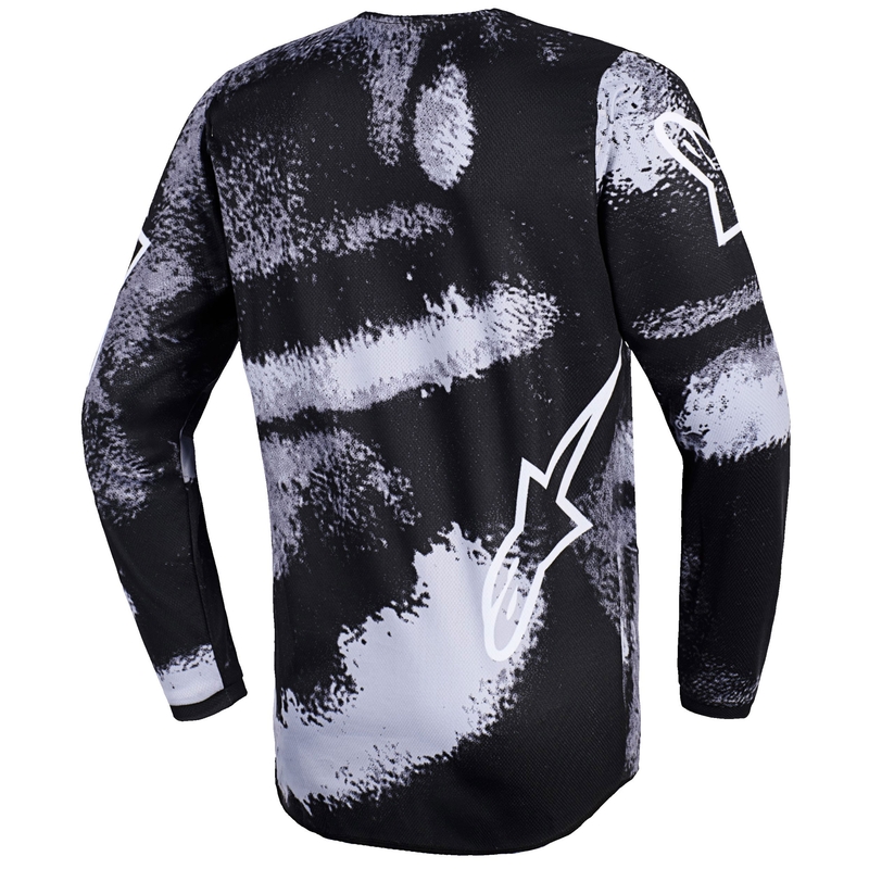 Camiseta de motocross Alpinestars Fluid Lahnd para niños - Gris camuflaje