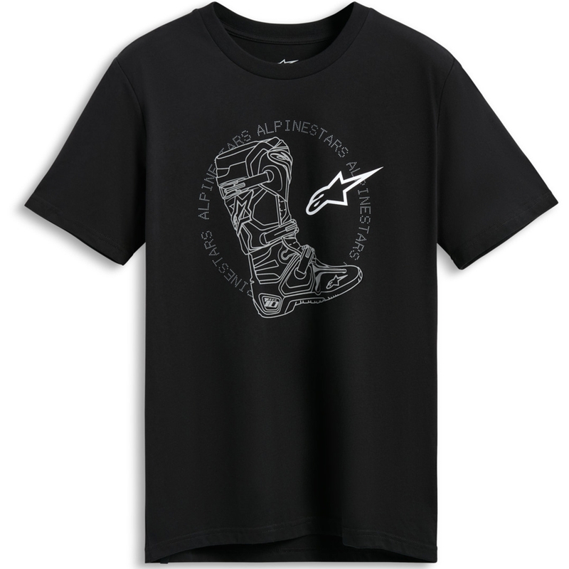 Camiseta negra Alpinestars Tech Boot CSF