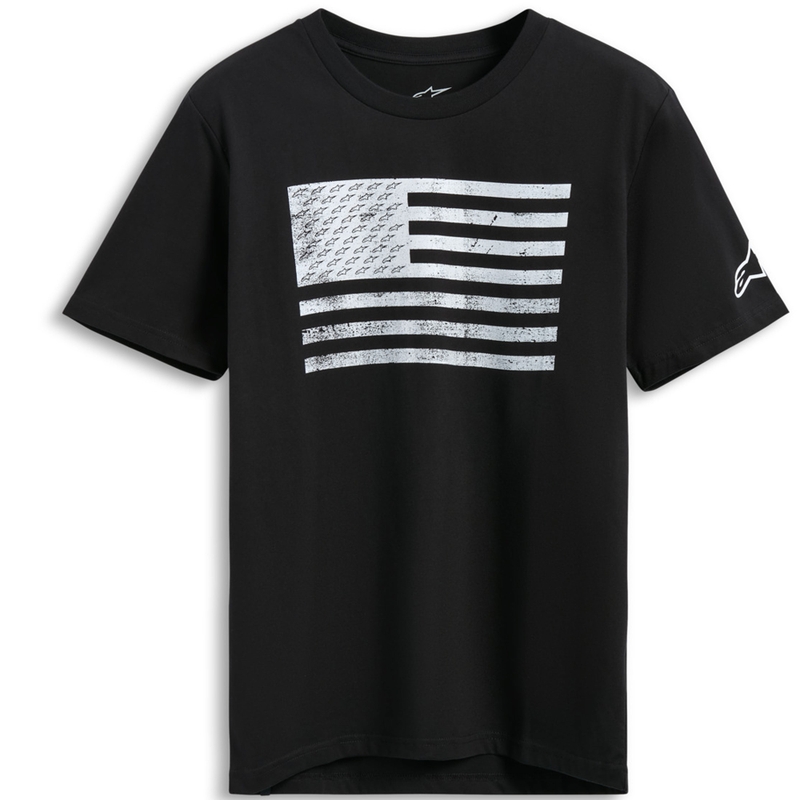 Camiseta negra CSF con parche ondeante de Alpinestars