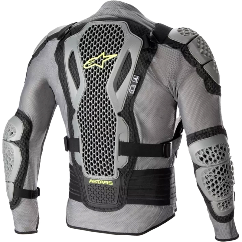 Protector corporal Alpinestars Bionic Action 2 negro-gris-amarillo fluorescente