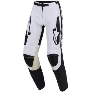 Pantalones de motocross Alpinestars Racer Riway blanco-negro
