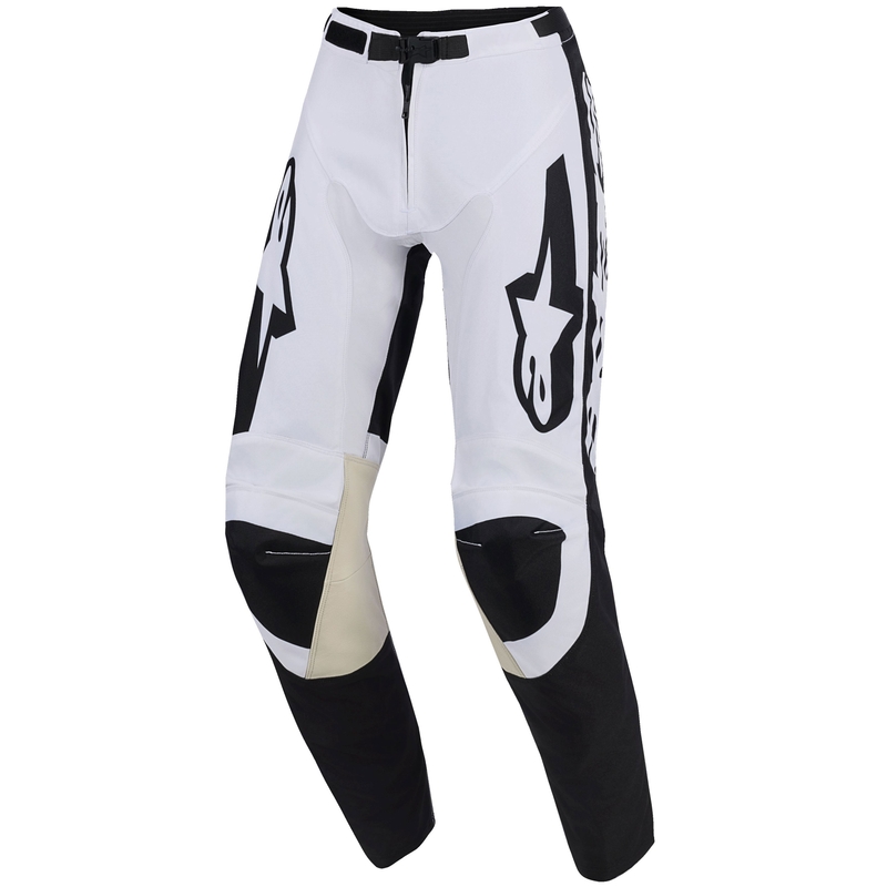 Pantalones de motocross Alpinestars Racer Riway blanco-negro
