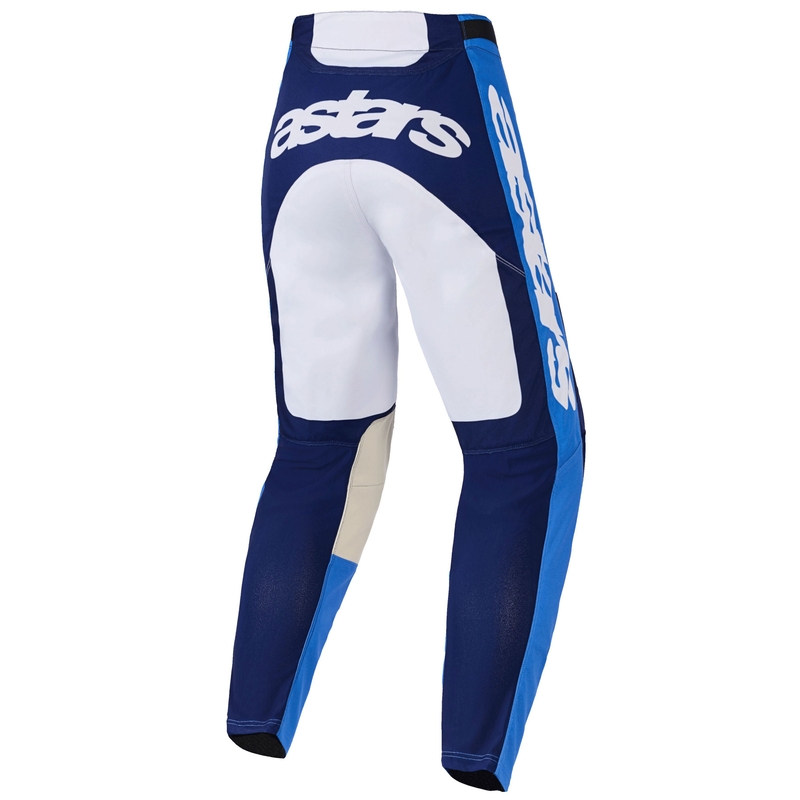 Pantalones de motocross Alpinestars Racer Riway azul-azul claro-blanco