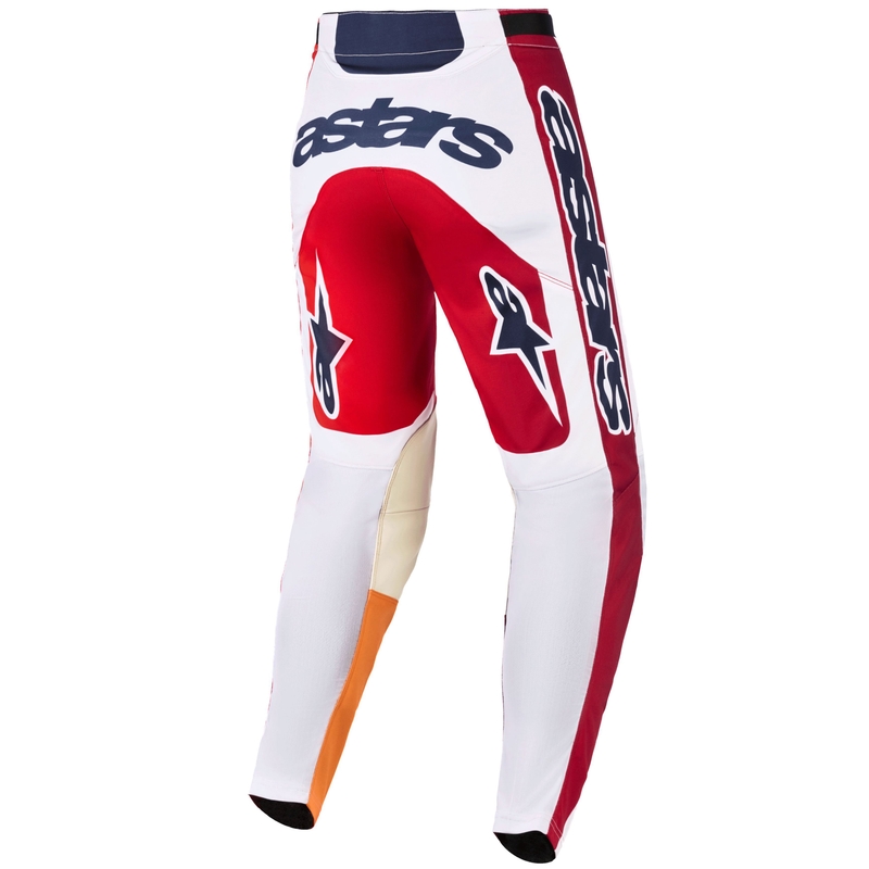 Pantalones de motocross Alpinestars Racer Portl en rojo-naranja-gris claro