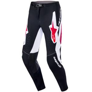 Pantalones de motocross Alpinestars Supertech Pro Vista negro-rojo-blanco