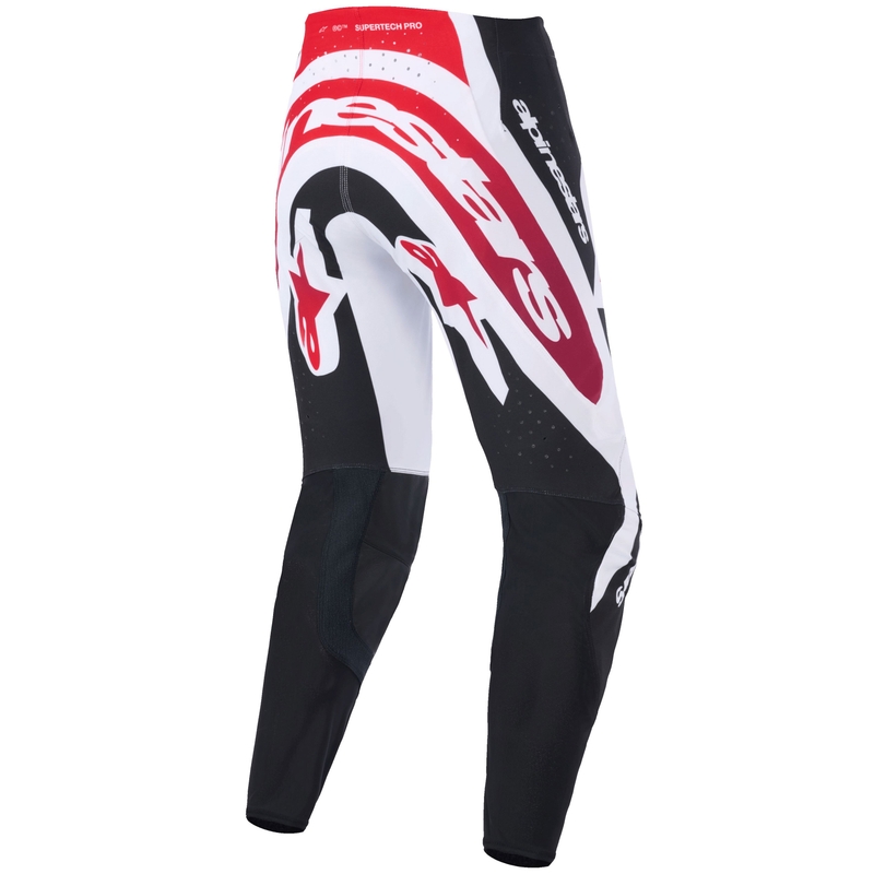 Pantalones de motocross Alpinestars Supertech Pro Vista negro-rojo-blanco