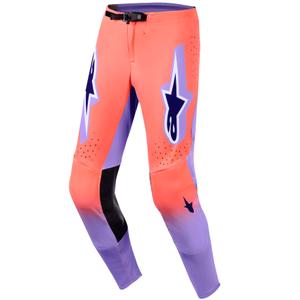 Pantalones de motocross Alpinestars Supertech Scenz en naranja, coral y morado