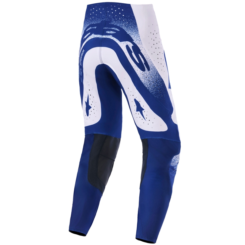 Pantalones de motocross Alpinestars Supertech Scenz gris claro-azul oscuro
