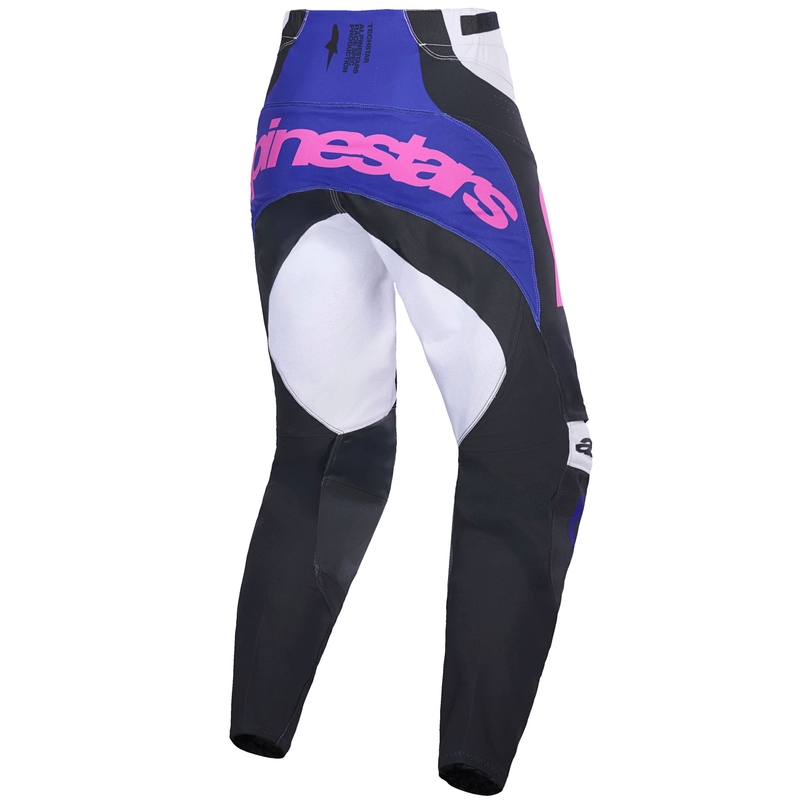 Pantalones de motocross Alpinestars Techstar Knif en negro, gris claro y morado