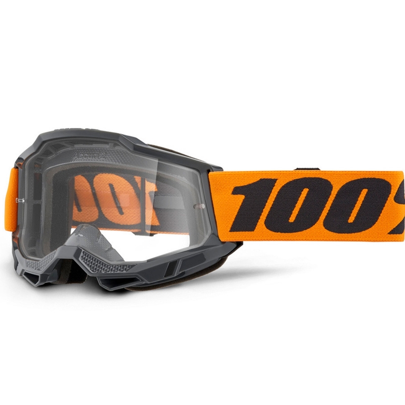 Gafas de motocross 100% Accuri 2 Naranja con plexiglás transparente
