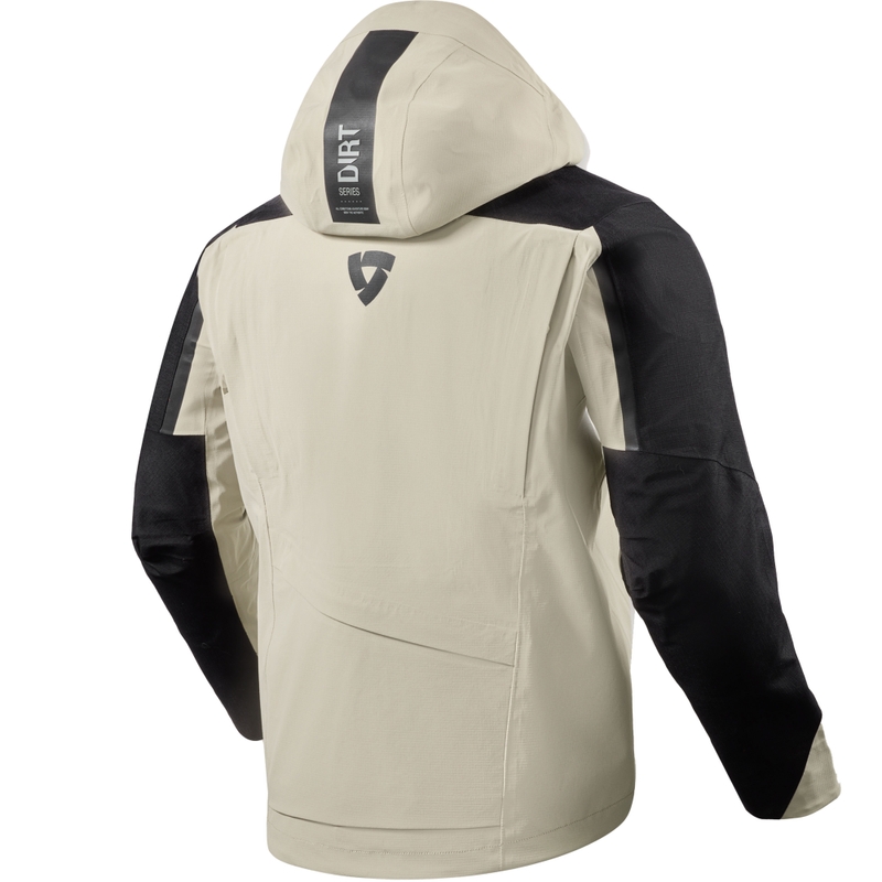 Chaqueta de moto Revit Component 3 H2O color arena negra