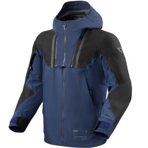 Chaqueta de moto Revit Component 3 H2O negra-azul oscuro