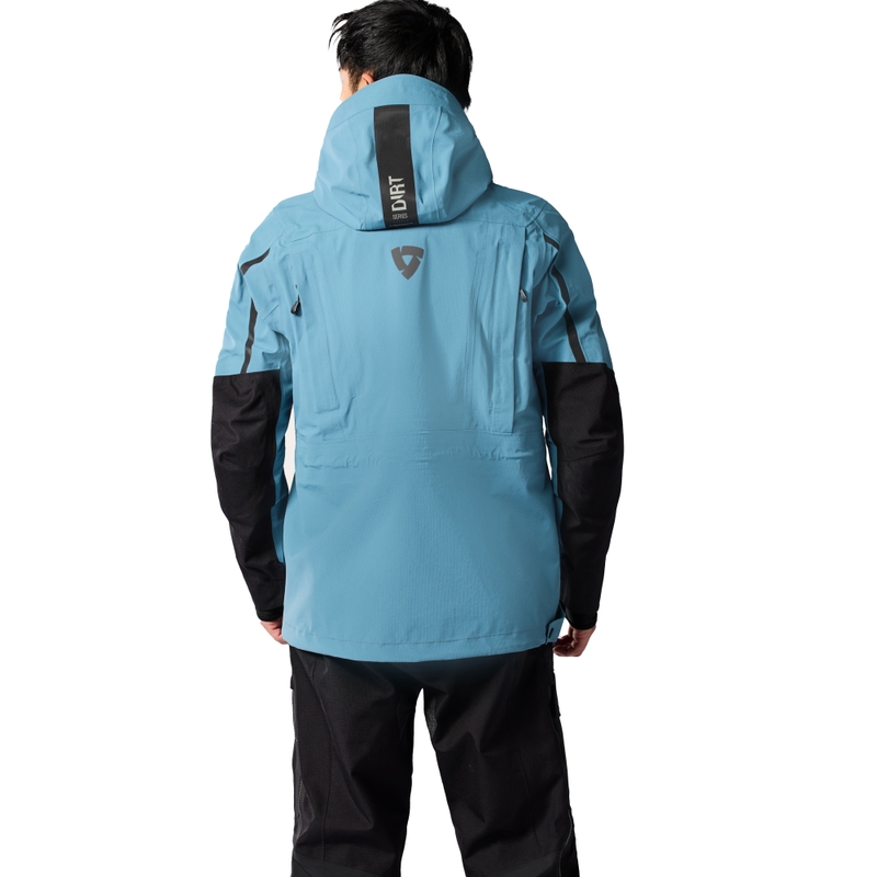 Chaqueta de moto Revit Blackwater 3 H2O azul-negra