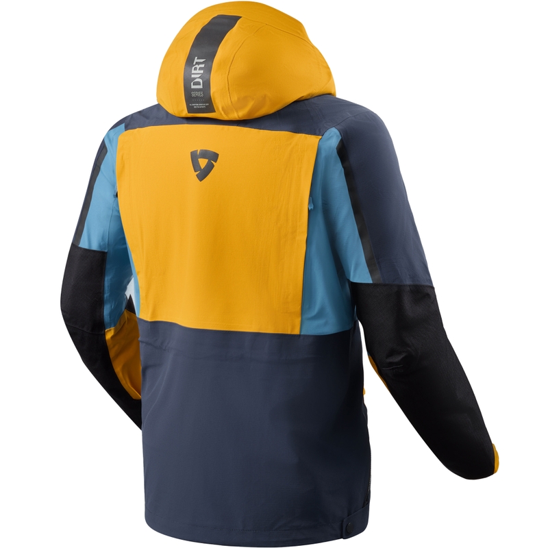 Chaqueta de moto Revit Blackwater 3 H2O amarillo mostaza-azul