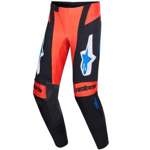 Pantalones de motocross Alpinestars Techstar Knif naranja-negro-azul