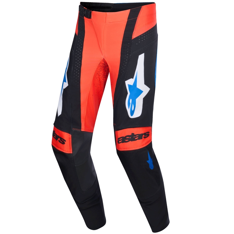Pantalones de motocross Alpinestars Techstar Knif naranja-negro-azul