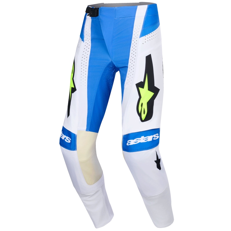 Pantalones de motocross Alpinestars Techstar Knif azul-negro-amarillo fluorescente