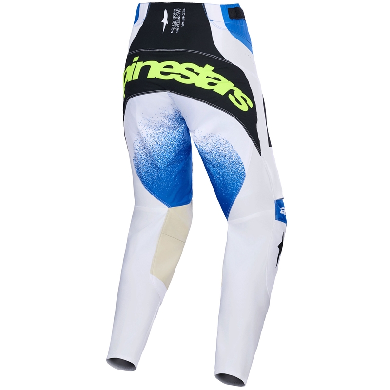Pantalones de motocross Alpinestars Techstar Knif azul-negro-amarillo fluorescente