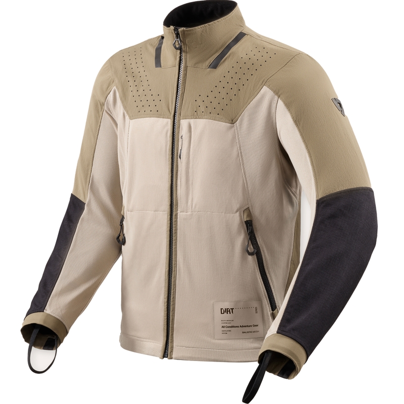 Chaqueta de moto Revit Territory 2 verde arena